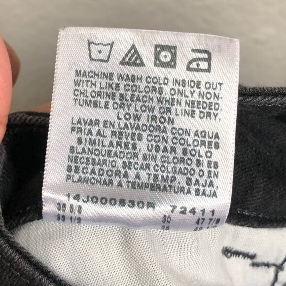 Riders by Lee Midrise Boot Cut Black Denim Jeans Women's 12 Petite Solid EUC - Picture 8 of 11